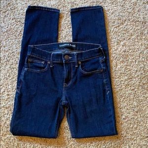 Express skinny mid rise jeans